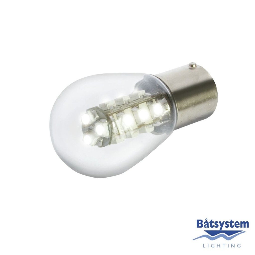 LED polttimo BA15S-kanta 10-30V, 1,5W värisävvy 3200K 94BA15S