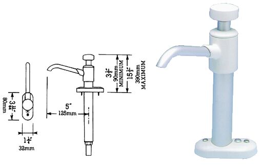 Makeavesipumppu vedenjuoksuttajalla GP0650