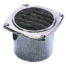 Venttiiliritilä 27325, musta, 75 mm letkulle 