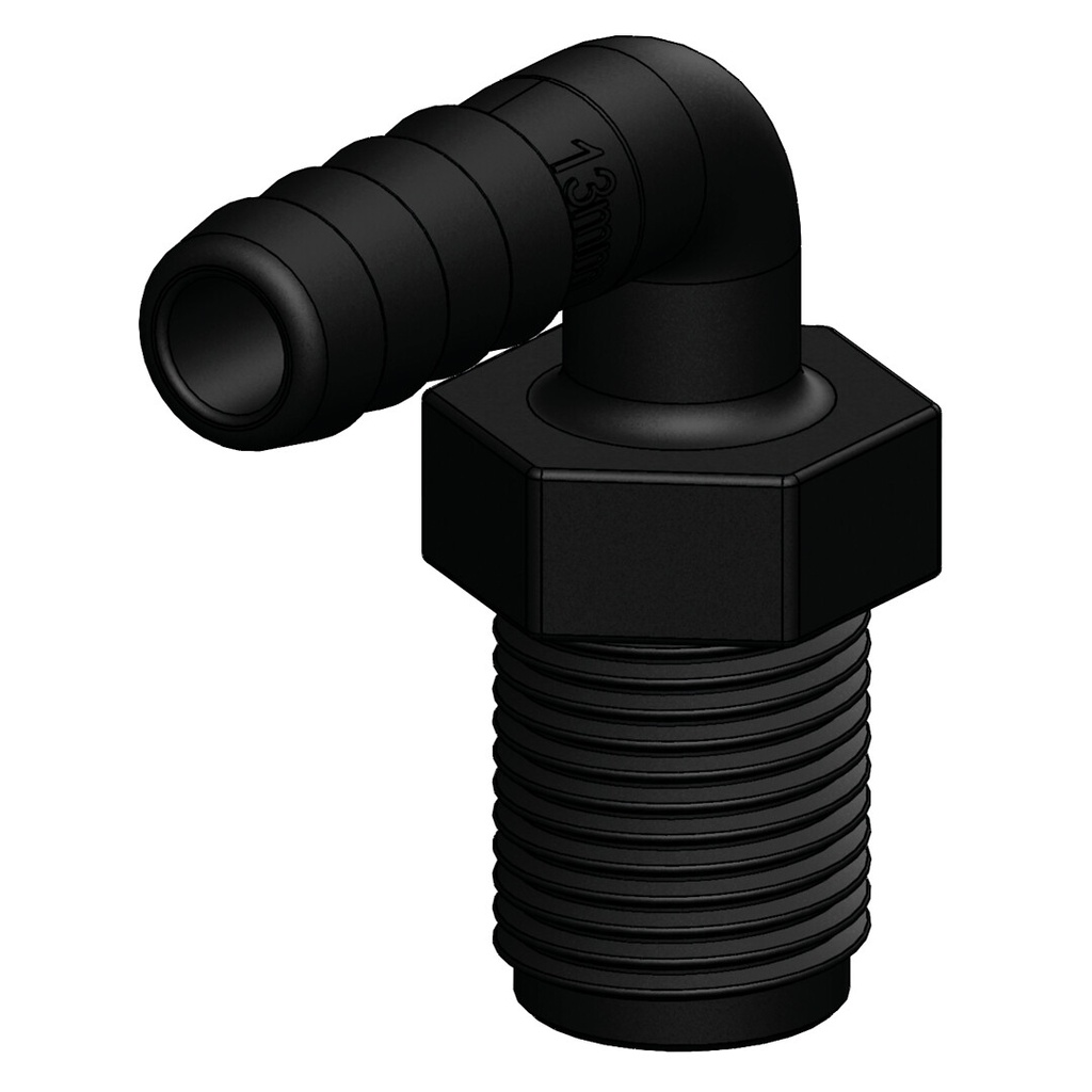 Letkuliitin 1/2" 90 astetta, 13 mm 5090565