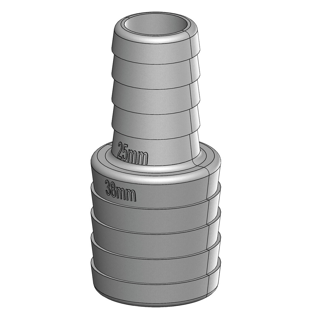 Supistusnippa 38 - 25 mm 