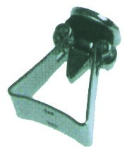 Ovenpidike kromattu messinki, 25x28 mm 