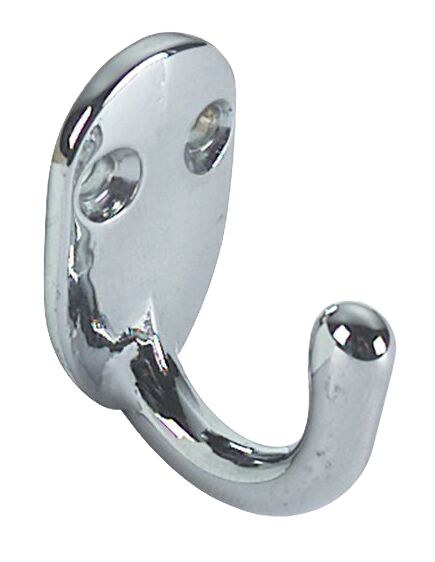 Vaatekoukku kromattu, 40 x 20 x 30 mm. 