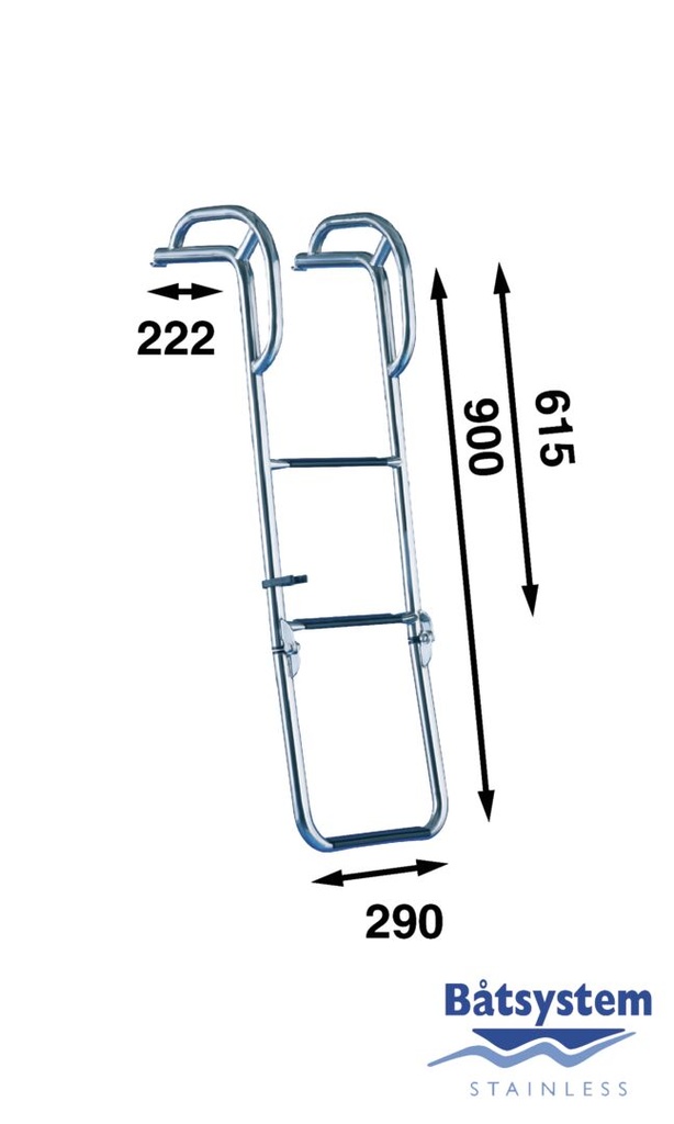 Keulaportaat kädensijoilla 3-ask, Bu80P