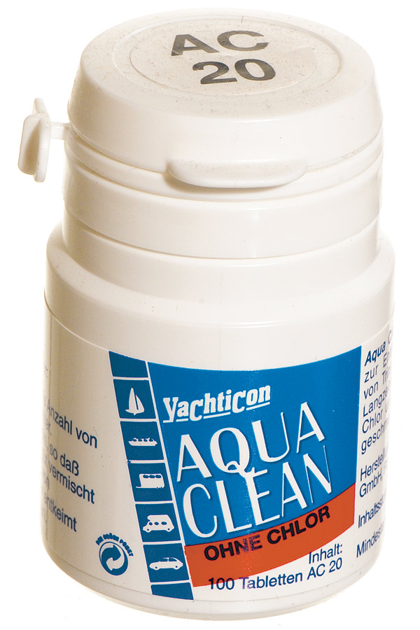 Aqua Clean 100 tabl. juomaveden säilöntäaine, 1 tabl>20L