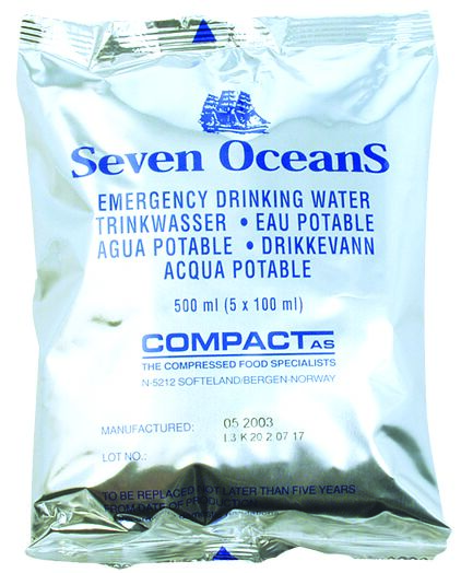 Pelastusvenevesi 0,5L, SevenOceans 