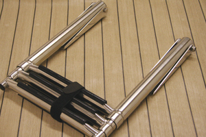 3 ask. uimaportaat tason pääll teleskooppiset 870 mm