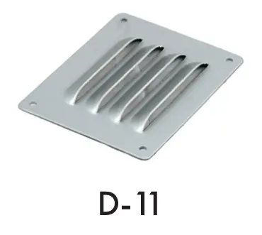 Venttiili D-11 alumiini, 100 x 125 mm 