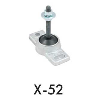 Moottorityyny Jukova 140x50 mm max 300 kg (4x75 kg), M12