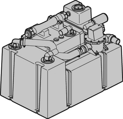 Sealand septitankki 106L, tankkimittari 24V tyhjennyspumppu, huohotinsuodatin