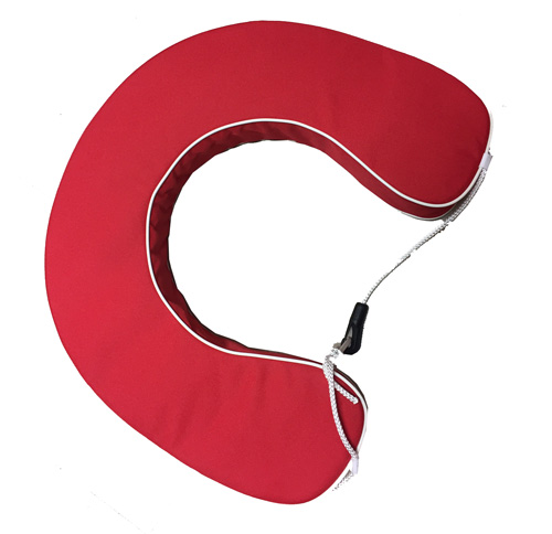 Pelastusrengas hevosenkenkä punainen 