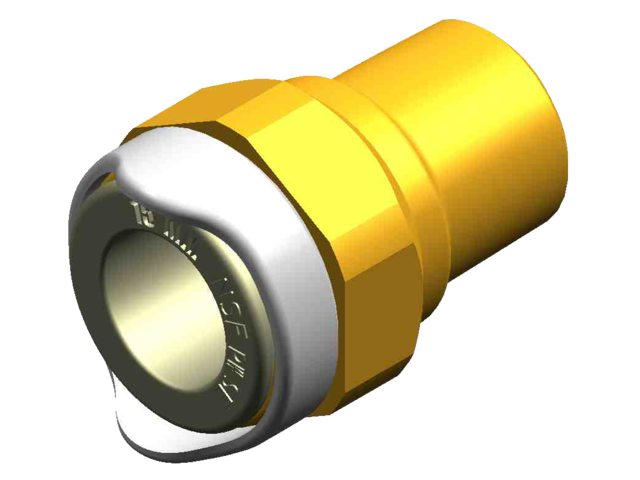 "WX1513 Adapter 1/2"" npt Male 15mm Br"