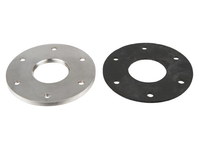 "Stainless flange R 1 1/4"" w. gasket to VDO