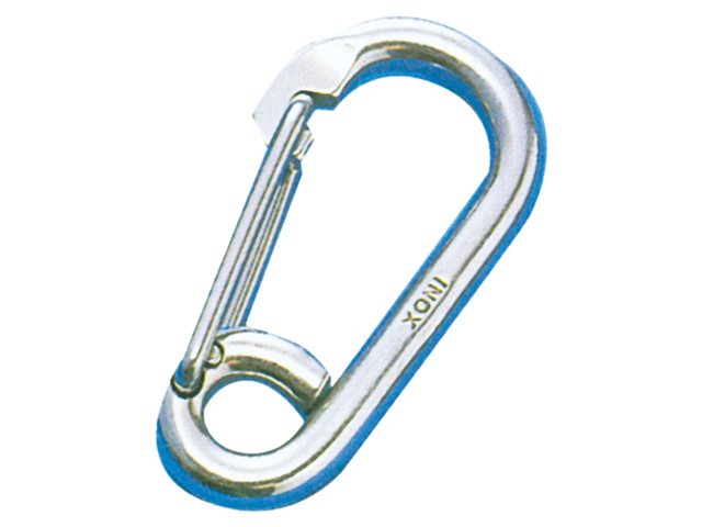 Karbiinihaka 12mm, köysisilmukalla