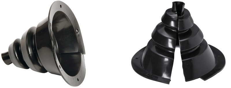 Läpivientikumi halkaistu 135 mm 