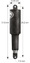 Lenco trimmisylinteri 101-2, 12V