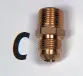 Kaasulinjan liitos messinki 3/8" MPT x 3/8" MPT FLARE