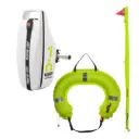 Jon Buoy Danbuoy MK3 valolla + pelastusrengas, valkoinen