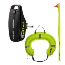 Jon Buoy Danbuoy MK3 valolla + pelastusrengas, musta