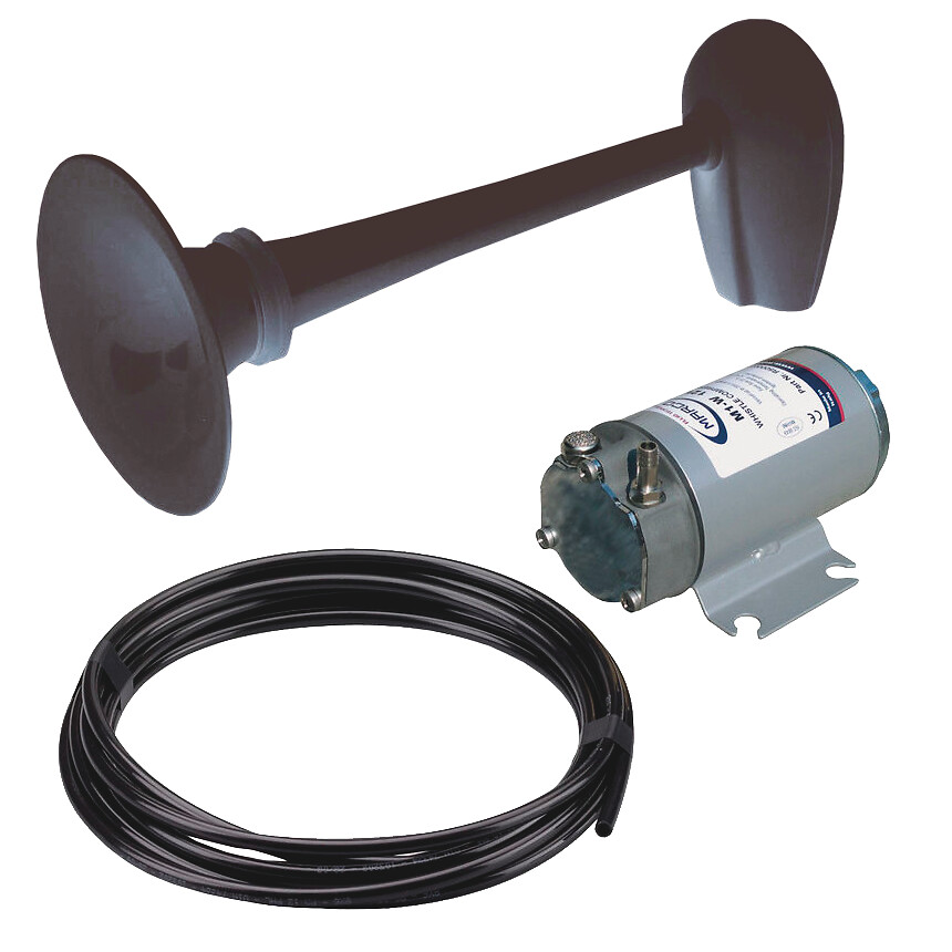 Äänimerkki kompressorilla PW2-BN, musta 12V 