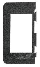 Päätykehys 466080, 34x58 mm 