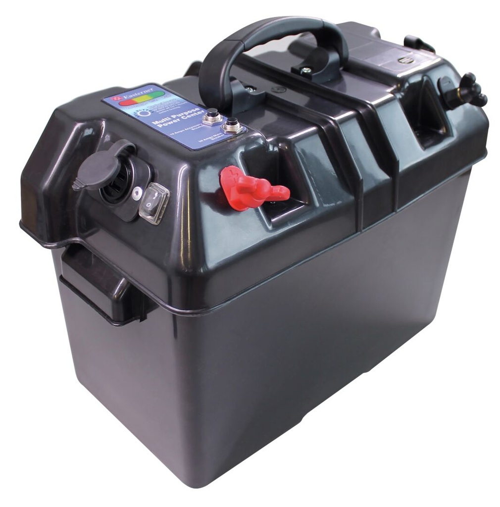 Akkulaatikko virran ulostulolla 