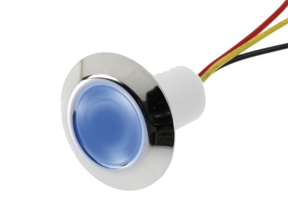 Askelmavalo, sininen, 12-24V