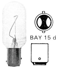 Polttimo Bay15D 220V/53W/40Cd 