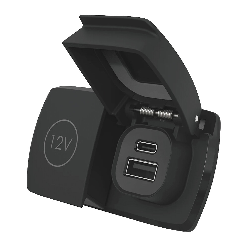 Scanstrut Flip Pro DUO USB-A/C + 12V pistoke