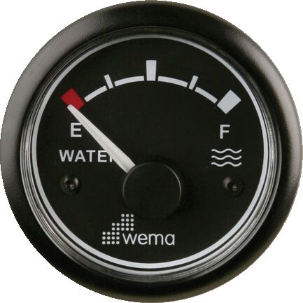 Vesitankkimittari 0-190 ohm, musta 