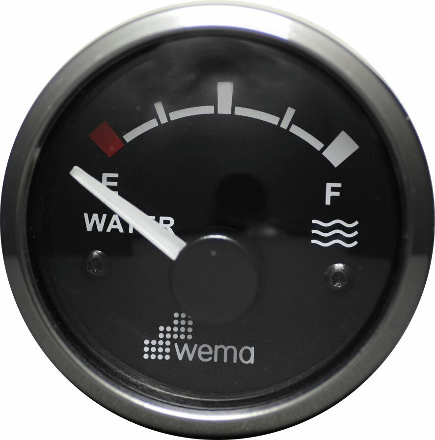 Vesitankkimittari 0-190 ohm, musta, rst-kehys 