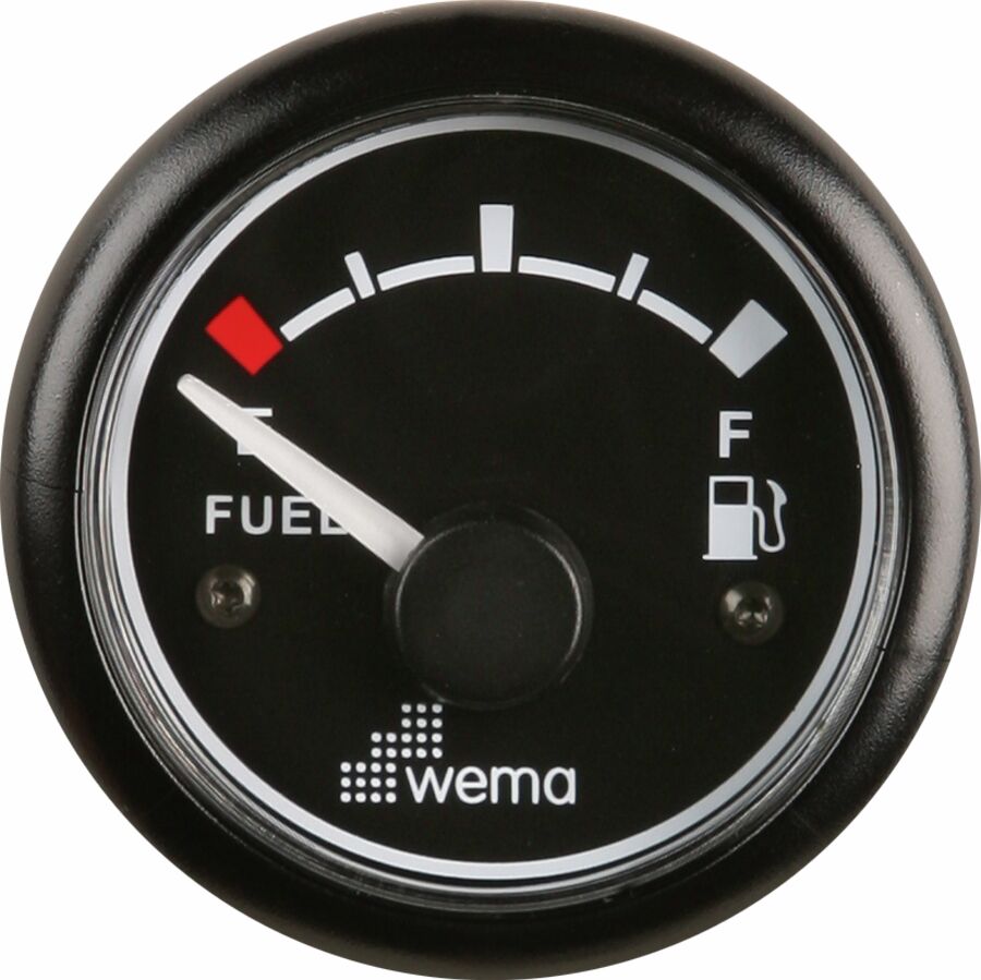 Polttoainemittari 0 - 190 ohm, musta 