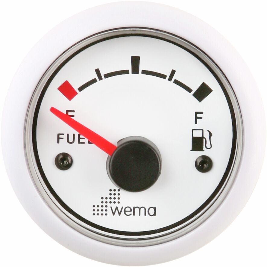 Polttoainemittari 0 - 190 ohm, valkoinen 