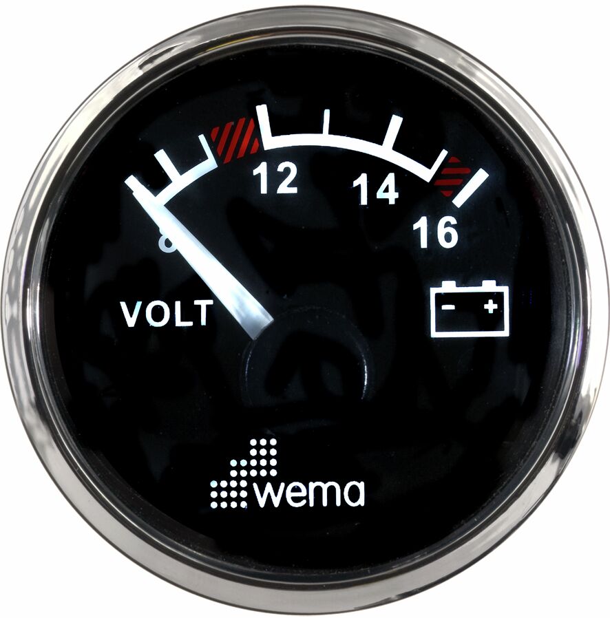 Volttimittari 12V, musta/RST 