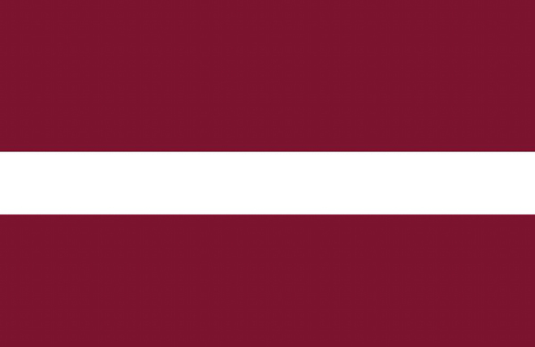 Vieraslippu Latvia, 20 x 30 cm 