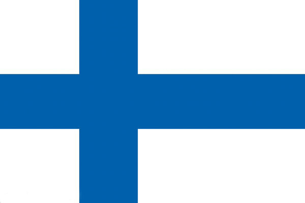 Suomen lippu 55 x 90 cm polyester