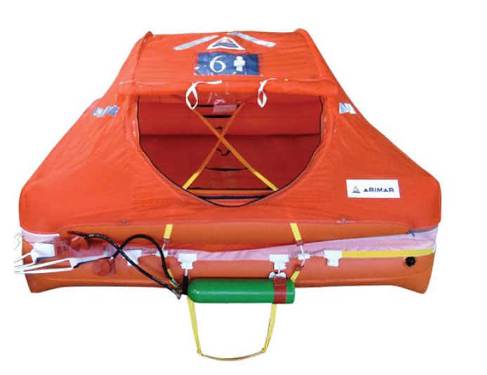 Pelastuslautta 10hlö ISO9650-1 (-24h), kova Atlantic P