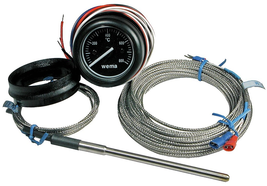 Pakokaasulämpötilan anturi, 10m jatkokaapelilla