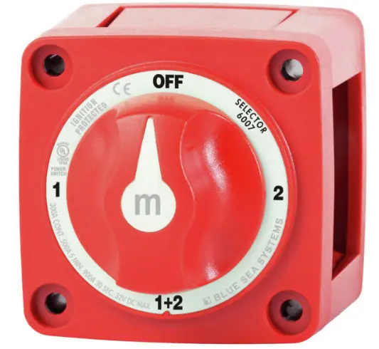 Päävirtakytkin, 1-2-OFF-BOTH, BS6007