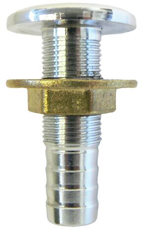 Läpivienti 1 1/2", 44mm, kromattu