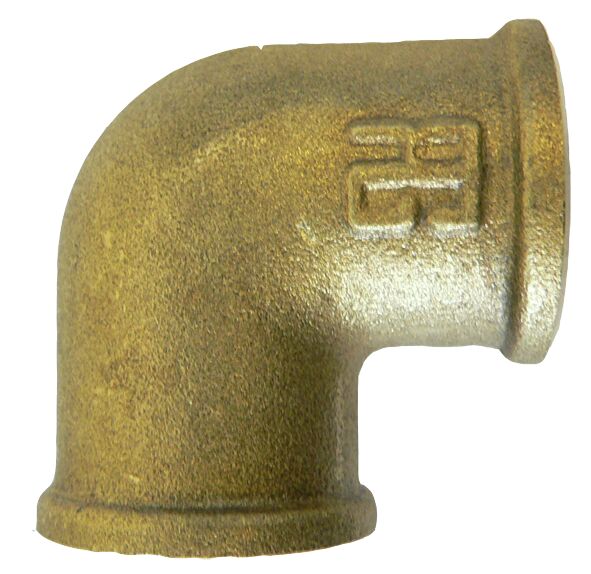 Kulma 90 astetta, 2 1/2", naaras-naaras, messinki