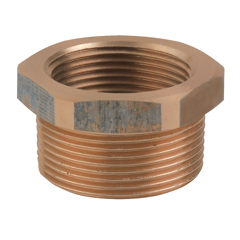 Kierrejatko pronssi 1 1/4"  - 3/4", uros-/naaraskierre