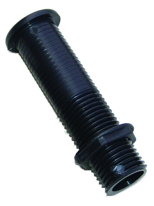 Tyhjennysputki 115mm, musta 