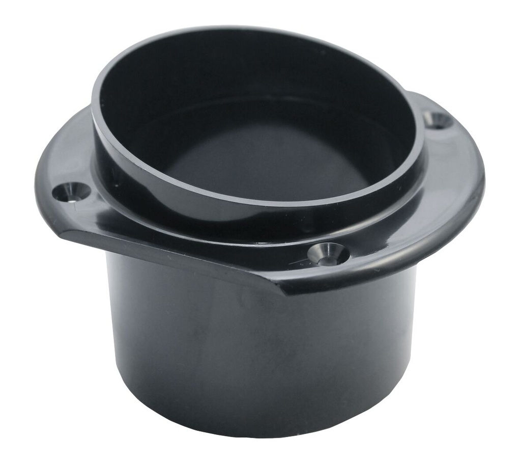 Venttiililiitin 3", musta