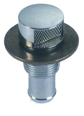 Huohotinventtiili 19 mm, kromattu messinki 