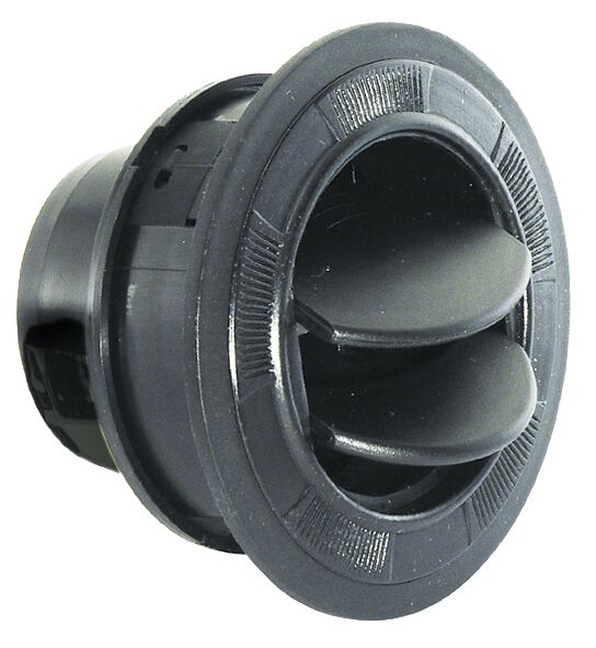 Venttiili säädettävä 75 mm musta muovi 