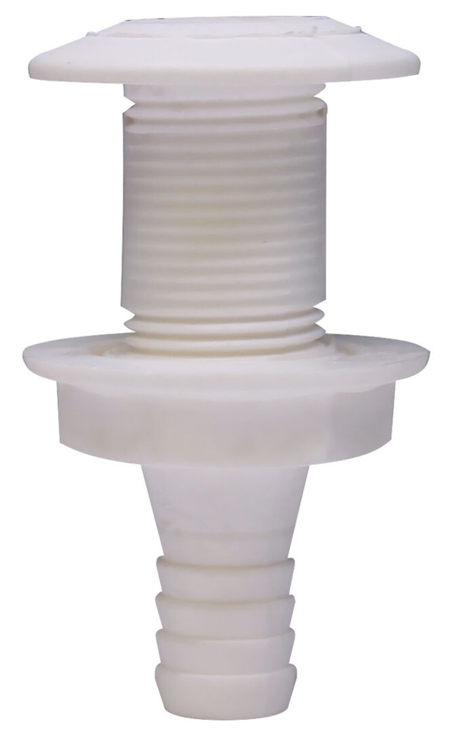 Läpivienti 38 mm, valkoinen nylon 