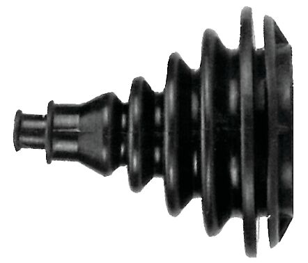 Kumikartio kaapelin läpivienti, 75mm asennusreikä 42mm, musta