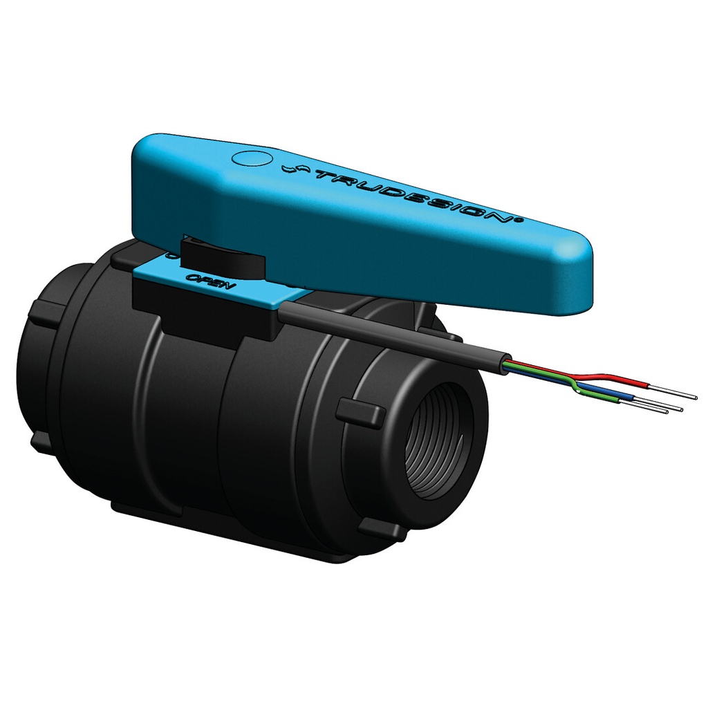 Kuulaventtiili anturilla 3/4", musta