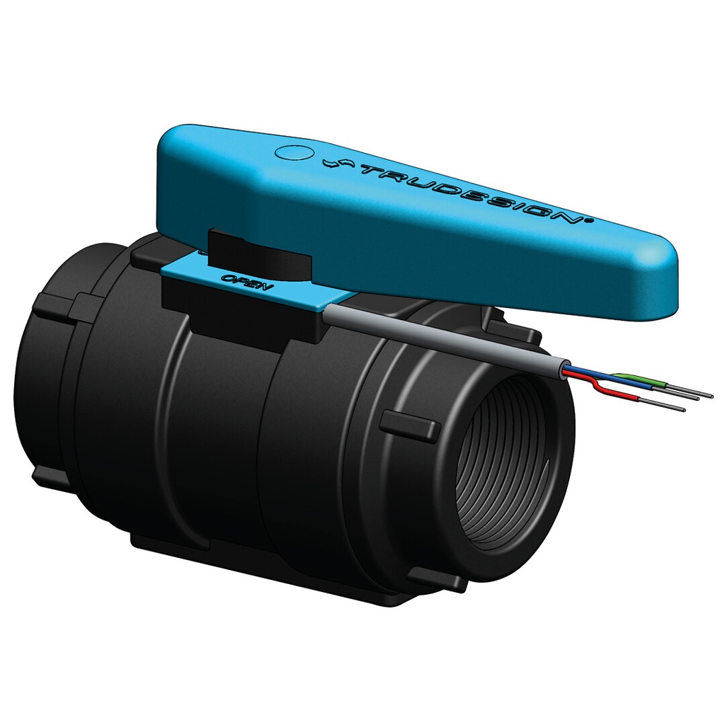 Kuulaventtiili anturilla 1 1/4", musta